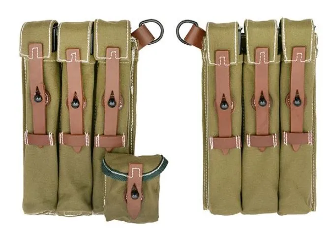 SRC WWII MP40/SR40 Magazine Pouch Set for 6 Magazine Retro Style